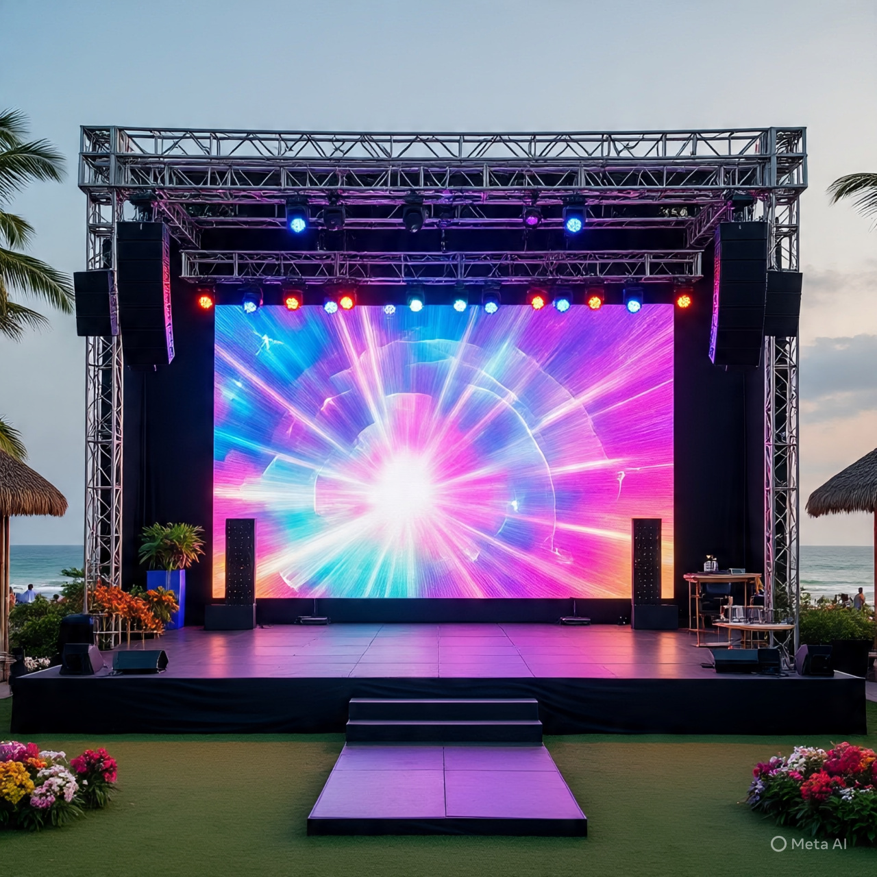 âm thanh ánh sáng, sân khấu, màn hình led Gala Dinner – Pool Party – Beach Party Phan Thiết, Bình Thuận và Ninh Thuận, Ninh Chữ trọn gói