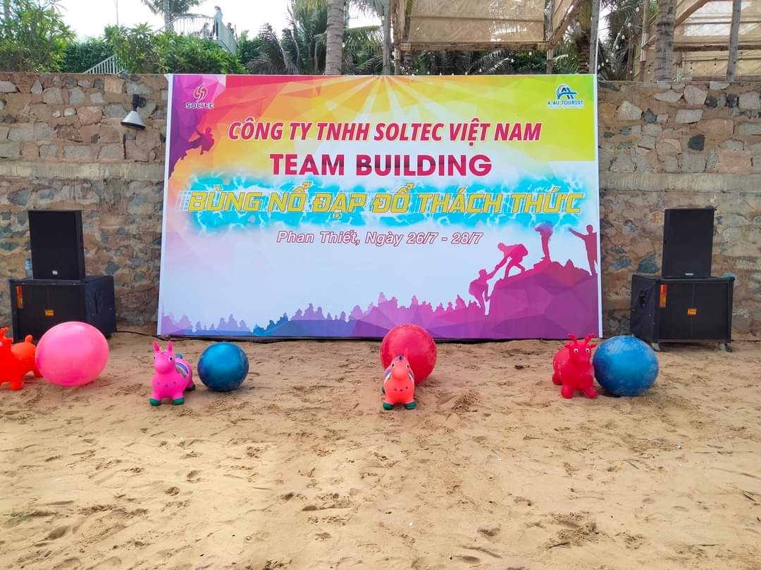 Thi công in ấn trọn gói backdrop team building Phan Thiết Bình Thuận